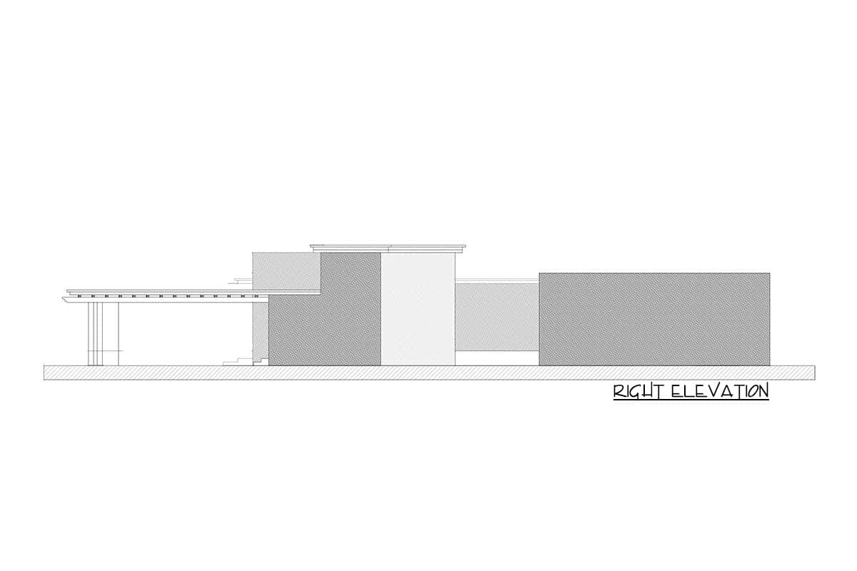 Plan 311012RMZ: Exclusive Modern Home Plan with Natural Lighting Galore - Image #10 - Contemporary, Mid Century Modern, Modern, Ranch