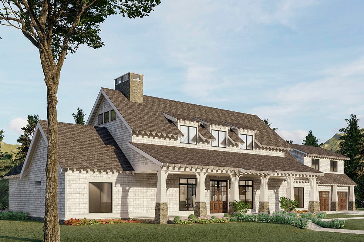 Plan 70699MK: Mountain Country Craftsman Home Plan with 2-Story Great Room and 10'-Deep Front and Back Porches - Image #5 - Country, Craftsman, Mountain, New American, Rustic