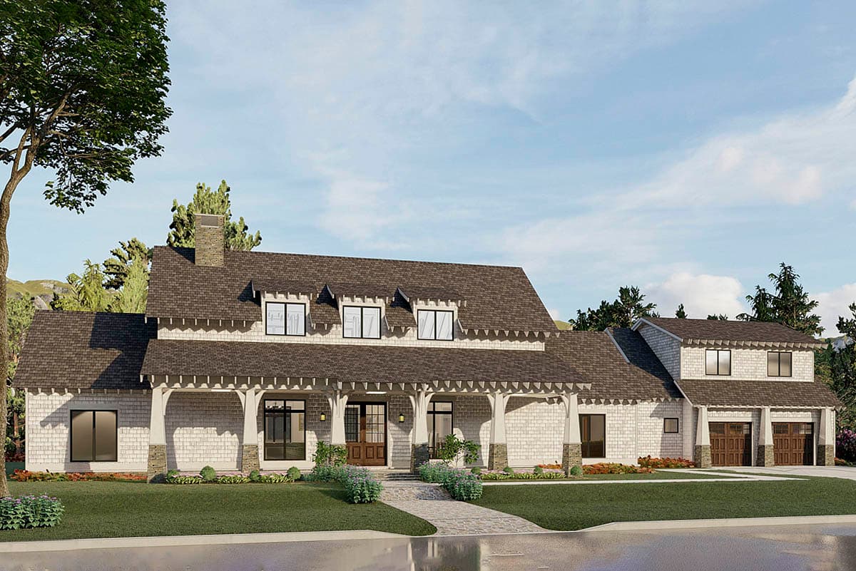 Plan 70699MK: Mountain Country Craftsman Home Plan with 2-Story Great Room and 10'-Deep Front and Back Porches - Image #8 - Country, Craftsman, Mountain, New American, Rustic