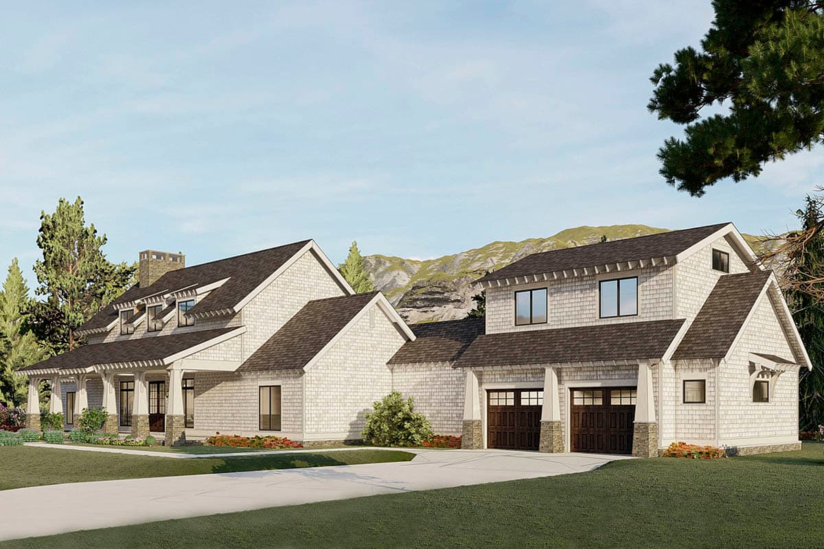 Plan 70699MK: Mountain Country Craftsman Home Plan with 2-Story Great Room and 10'-Deep Front and Back Porches - Image #7 - Country, Craftsman, Mountain, New American, Rustic