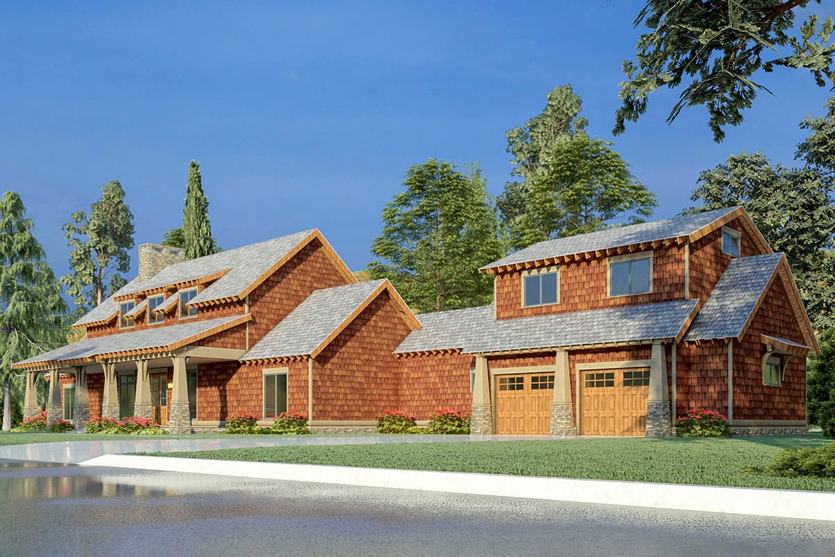 Plan 70699MK: Mountain Country Craftsman Home Plan with 2-Story Great Room and 10'-Deep Front and Back Porches - Image #4 - Country, Craftsman, Mountain, New American, Rustic