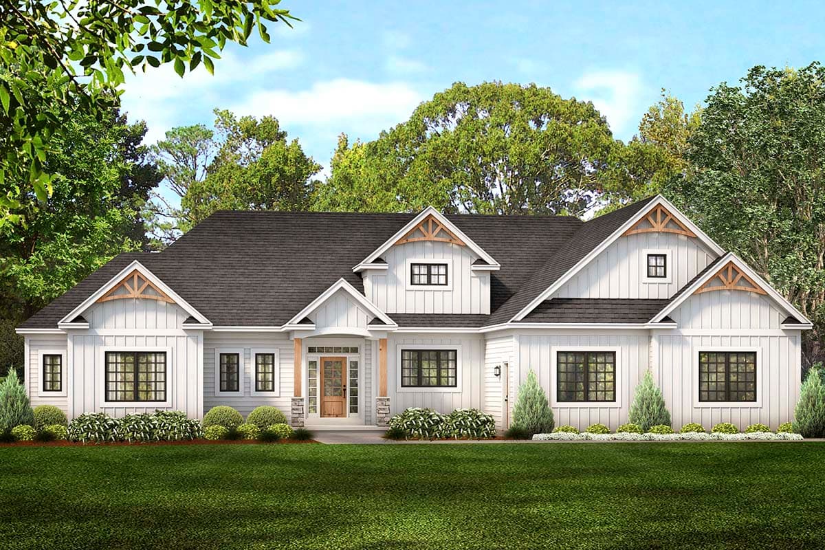 Plan 790099GLV: 3-Bed New American Home Plan with Split Bedrooms - Image #17 - Craftsman, New American, Ranch