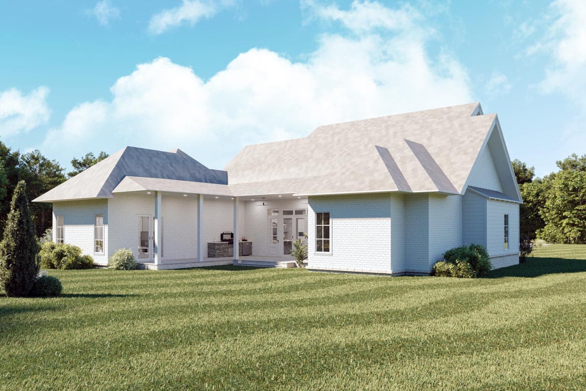 Plan 510195WDY: Split Bedroom Modern Farmhouse with Vaulted Open Concept Core - Image #18 - Acadian, Country, Louisiana-Style, Modern Farmhouse, New American, Southern