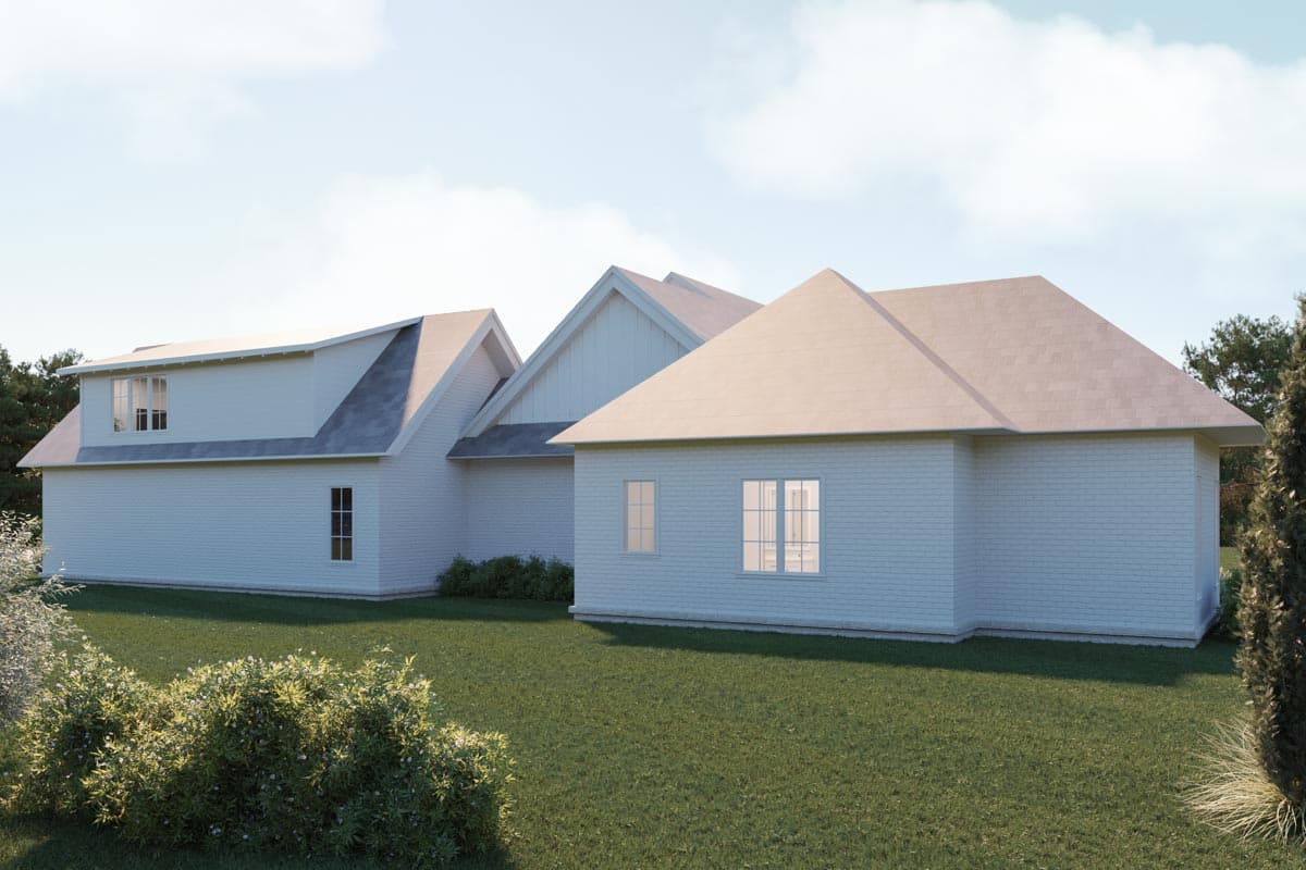 Plan 510195WDY: Split Bedroom Modern Farmhouse with Vaulted Open Concept Core - Image #19 - Acadian, Country, Louisiana-Style, Modern Farmhouse, New American, Southern