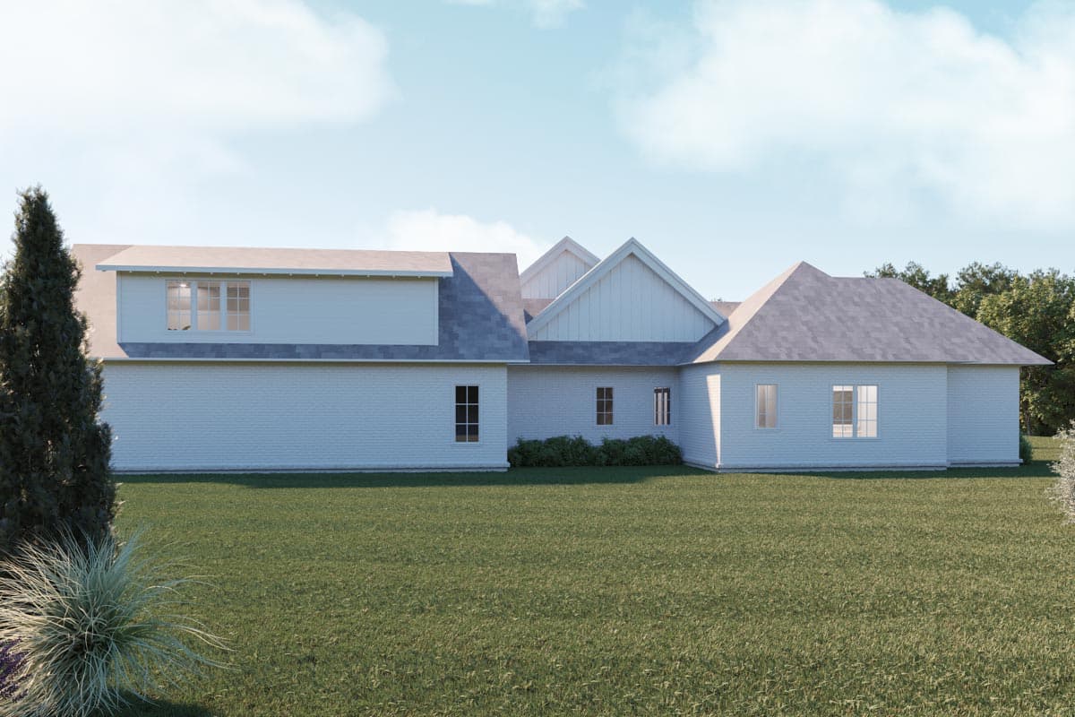 Plan 510195WDY: Split Bedroom Modern Farmhouse with Vaulted Open Concept Core - Image #20 - Acadian, Country, Louisiana-Style, Modern Farmhouse, New American, Southern