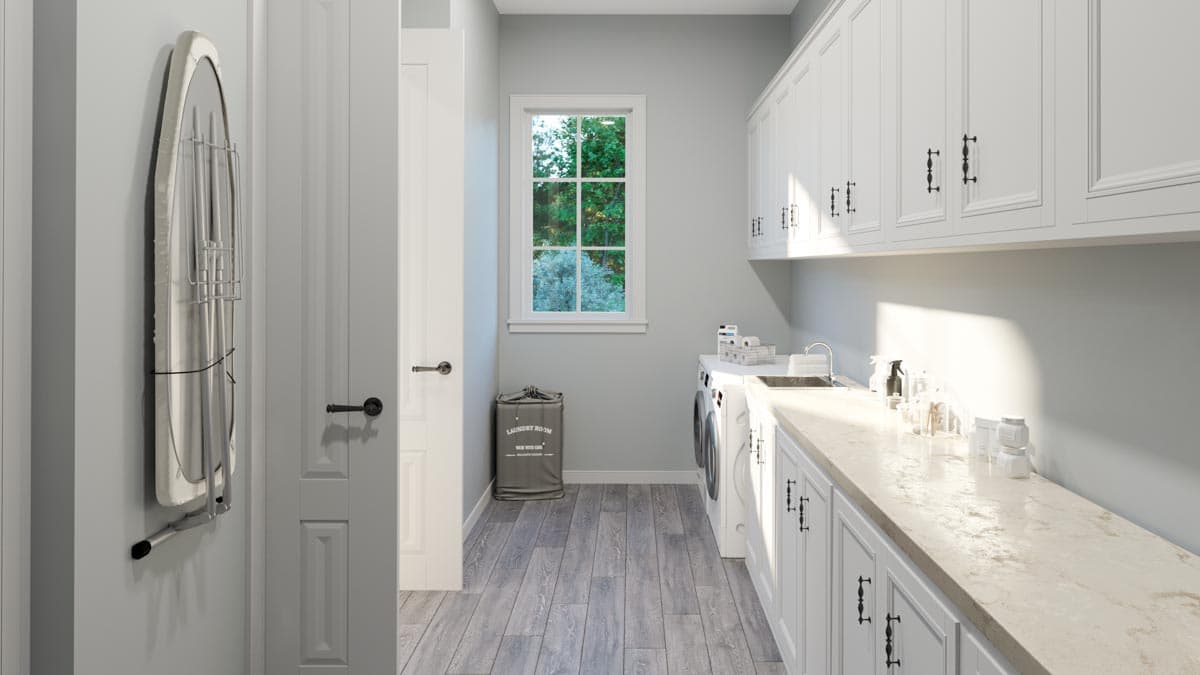 Plan 510195WDY: Split Bedroom Modern Farmhouse with Vaulted Open Concept Core - Image #12 - Acadian, Country, Louisiana-Style, Modern Farmhouse, New American, Southern