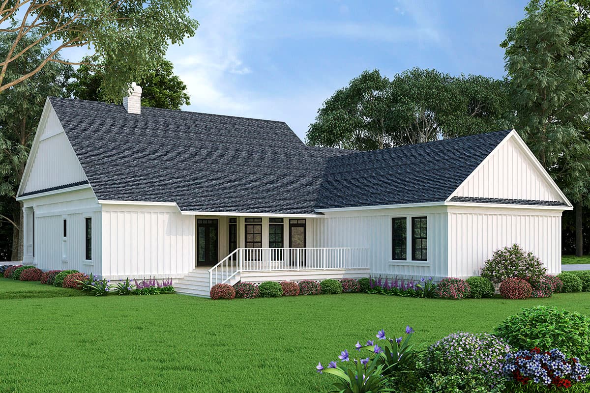 Plan 55218BR: Modern Farmhouse with Open Floor Plan and Two Bonus Expansion Spaces - Image #12 - Country, Craftsman, Modern Farmhouse, New American, Southern