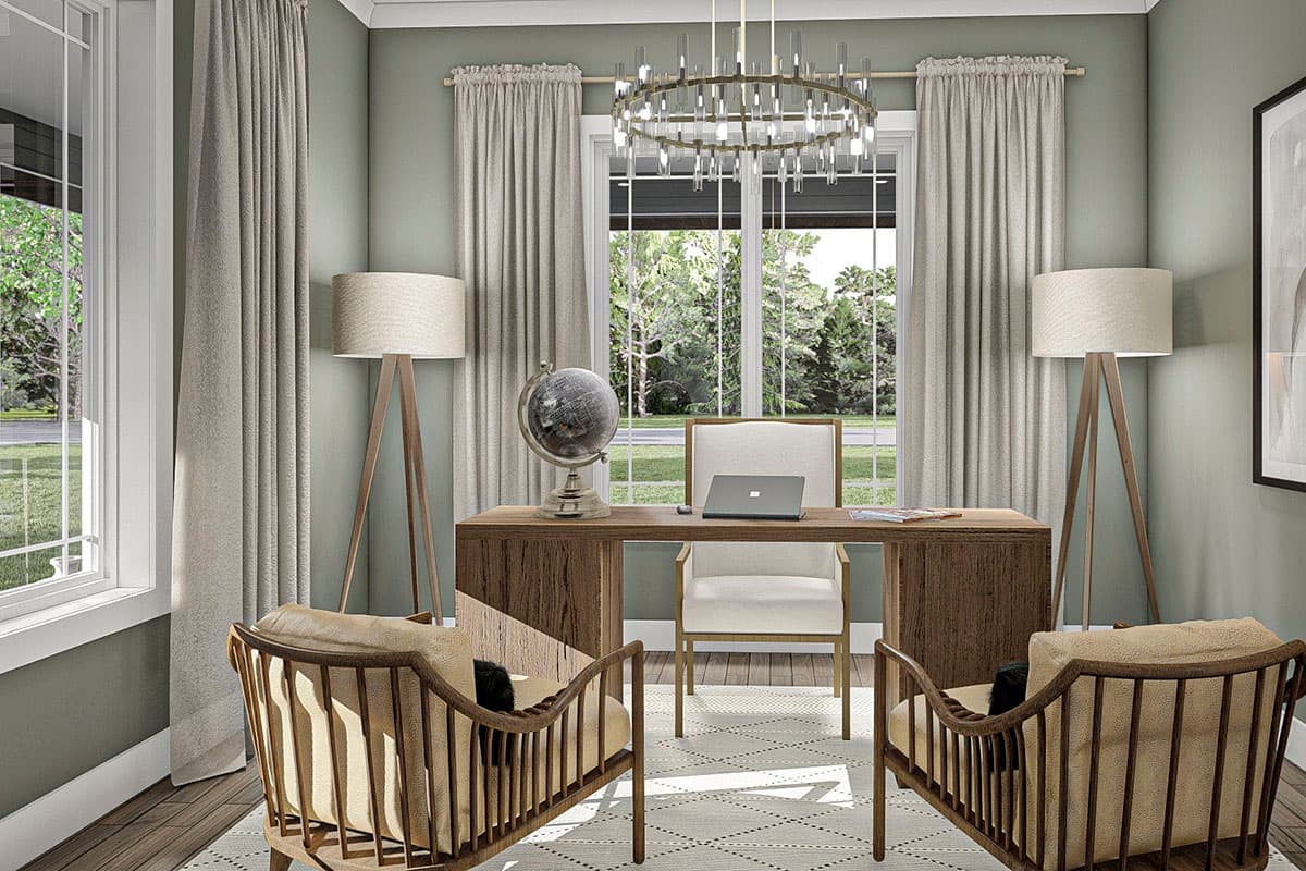 Plan 62331DJ: Barndominium-style Shouse with Massive Workshop, an Office and Living Quarters - Image #8 - Barndominium, Country, New American, Southern