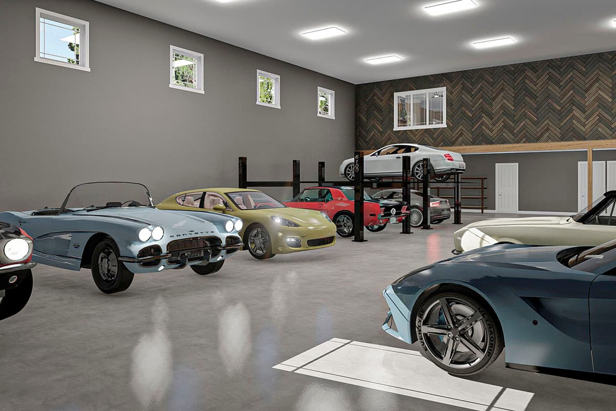 Plan 62331DJ: Barndominium-style Shouse with Massive Workshop, an Office and Living Quarters - Image #9 - Barndominium, Country, New American, Southern