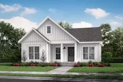 New American Cottage with Home Office Flex Space