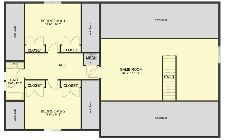 Plan 61375UT: Exclusive European House Plan with Optional Lower-level Apartment - Floor Plan - 2nd Floor - European, Traditional, Transitional