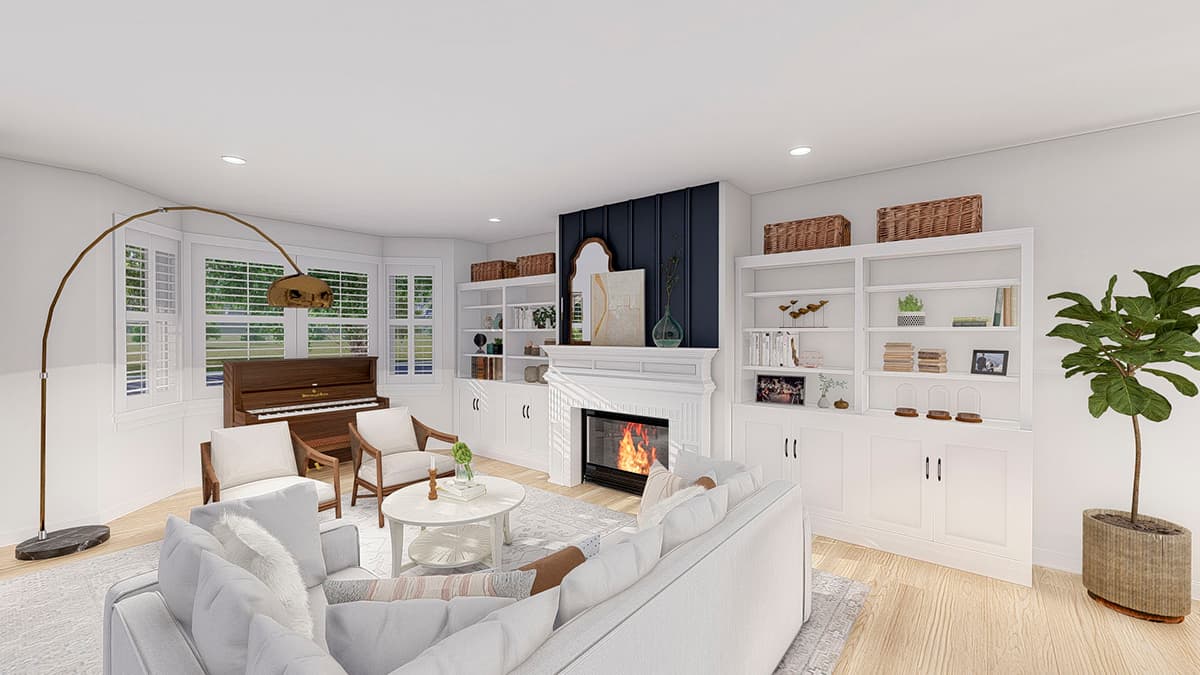 Plan 61375UT: Exclusive European House Plan with Optional Lower-level Apartment - Image #10 - European, Traditional, Transitional