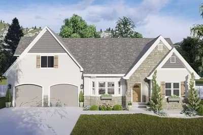 Exclusive European House Plan with Optional Lower-level Apartment