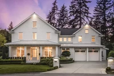 3-Bed Farmhouse Plan with 2-Story Great Room and Upstairs Sunroom