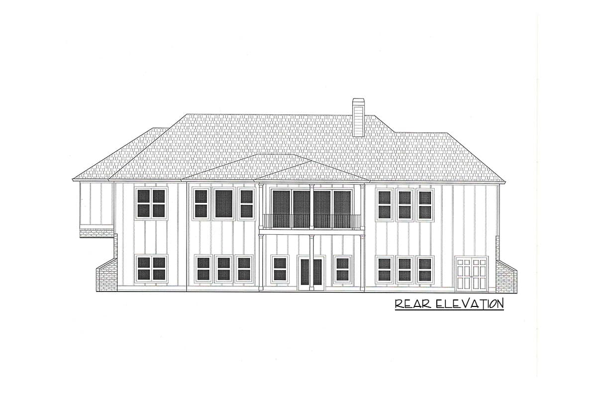 Plan 24416TW: 4-Bed Country Craftsman House Plan with Walk-out Lower Level - 3447 Sq Ft - Image #22 - Coastal, Country, Craftsman, New American