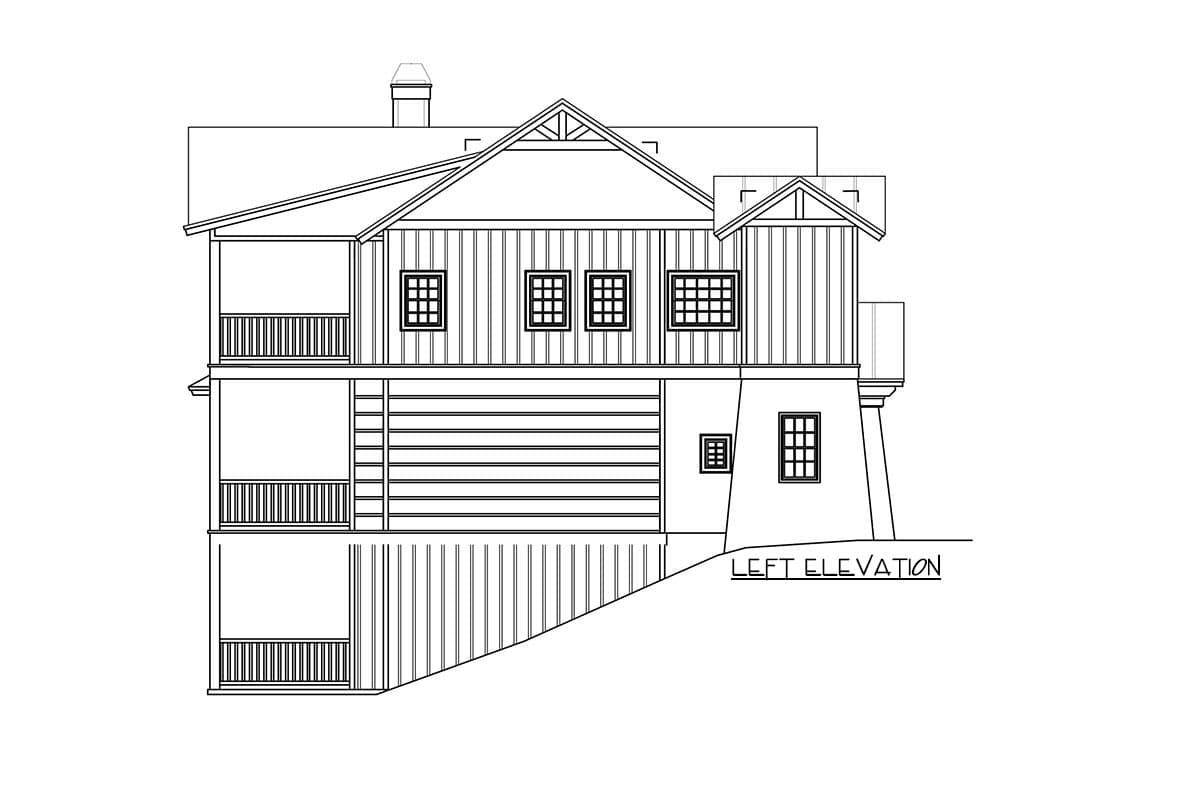 Plan 24127BG: Rustic Mountain House Plan for Rear-sloped Lot - Image #20 - Country, Craftsman, Mountain, Rustic, Vacation