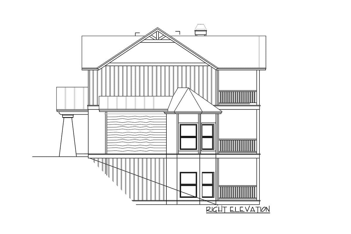 Plan 24127BG: Rustic Mountain House Plan for Rear-sloped Lot - Image #22 - Country, Craftsman, Mountain, Rustic, Vacation