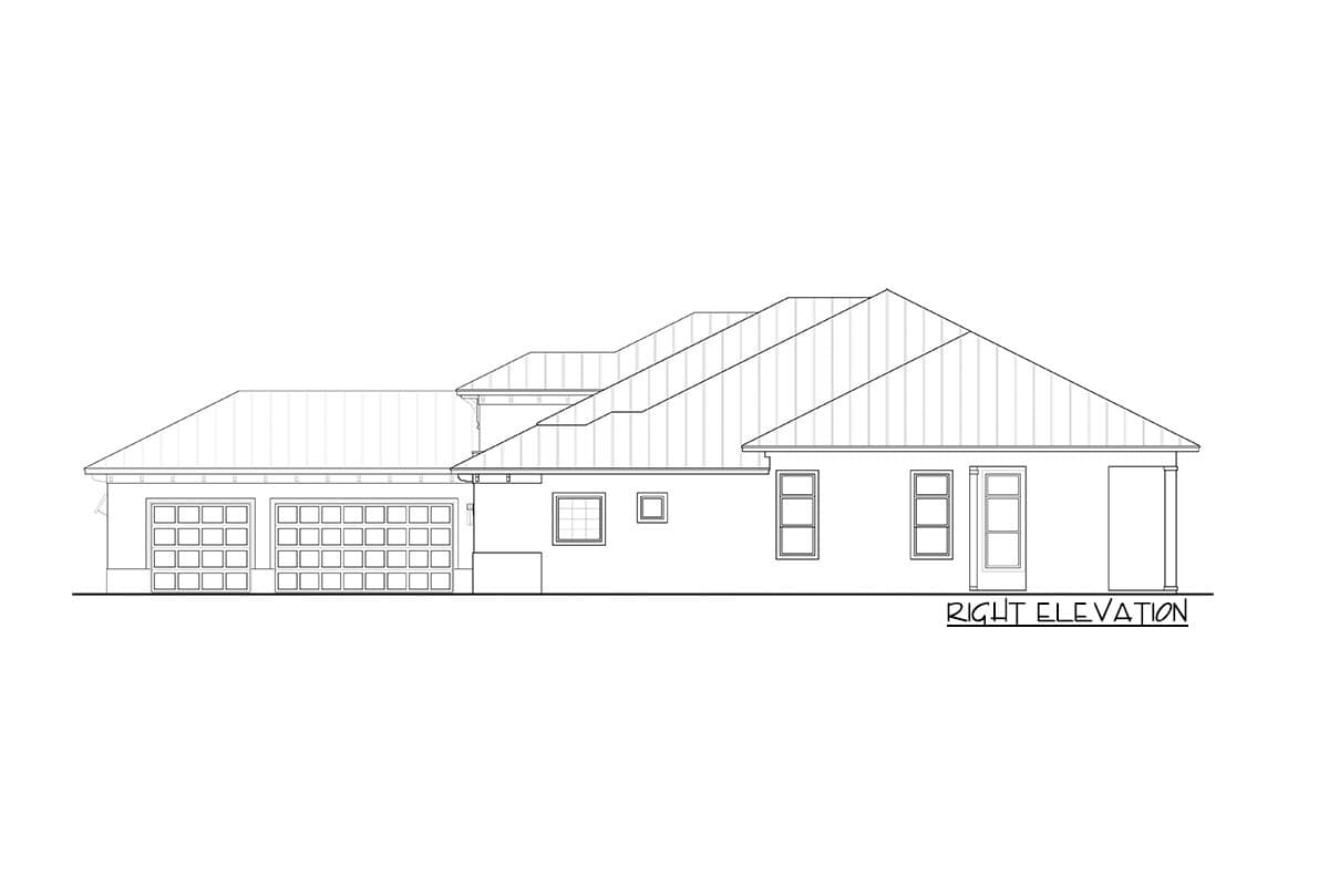 Plan 65626BS: Transitional Florida-style House Plan with Split Bedrooms and Study - Image #4 - Coastal, Contemporary, Florida-Style, Mediterranean, Transitional