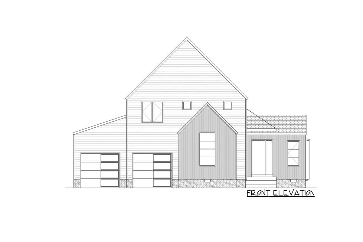 Plan 260007RVC: Contemporary House Plan with Main-level Master Bedroom - Image #5 - Contemporary, New American, Northwest, Scandinavian, Transitional