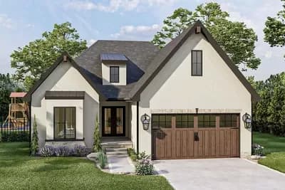 European Cottage-style Home with Modern Amenities