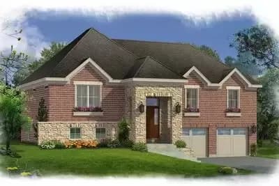 Split Level House Plan with Game Room