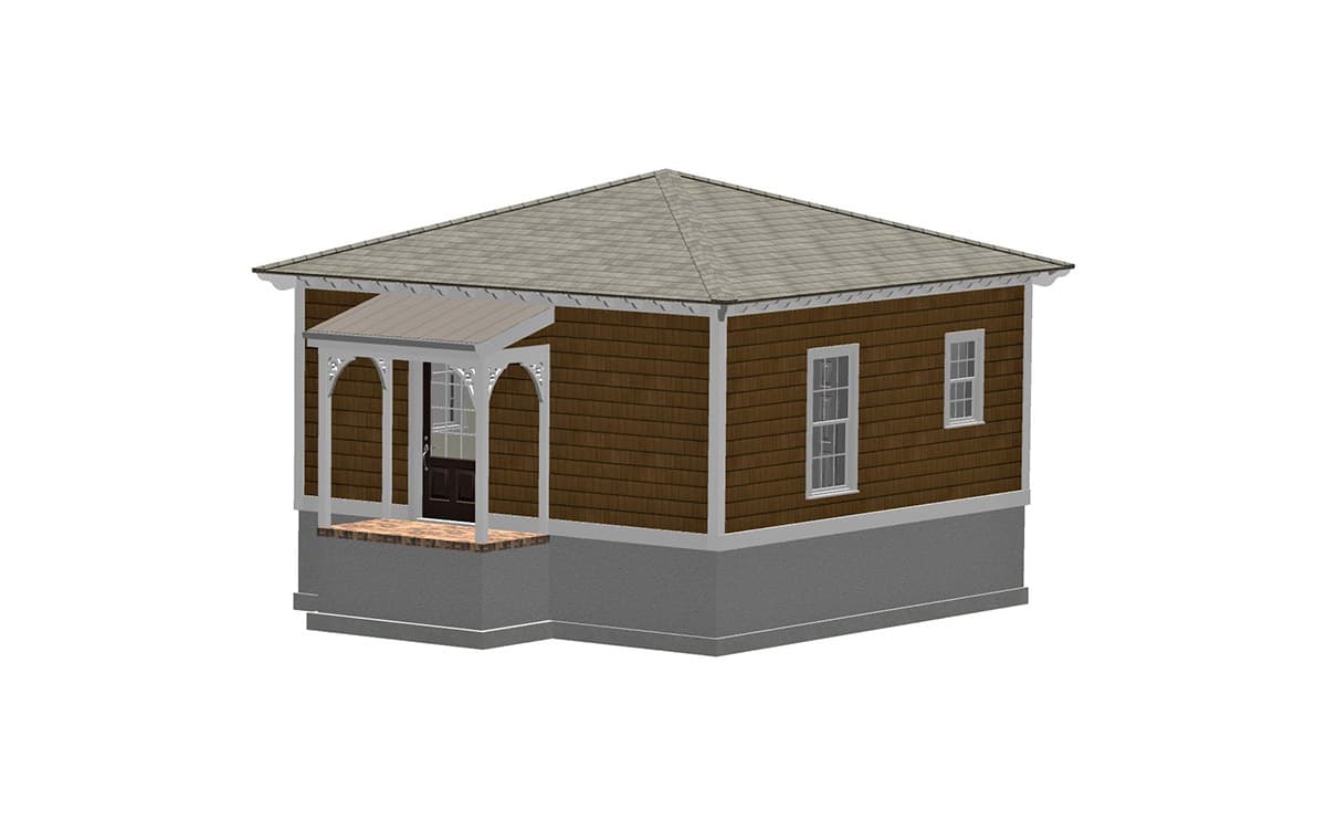 Plan 560004TCD: 400 Square Foot Sun-Filled Tiny House Plan - Image #4 - Cottage, Vacation