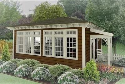 400 Square Foot Sun-Filled Tiny House Plan