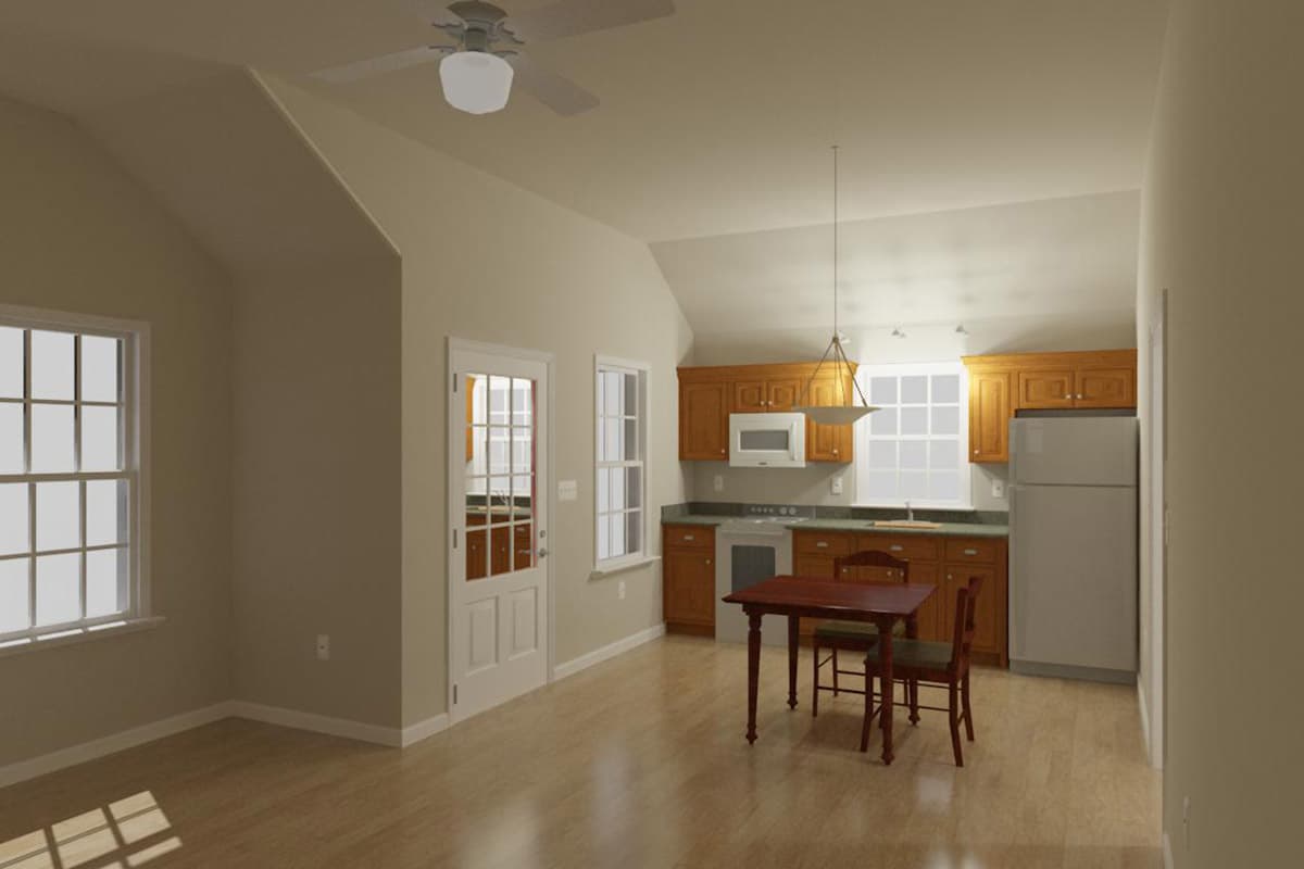 Plan 560005TCD: Small House Plan with Open Layout - Image #4 - Cottage, Country, Traditional, Vacation