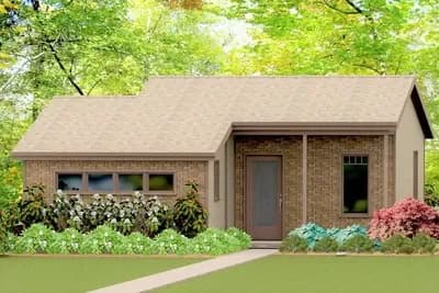 Contemporary Tiny House Plan with ADU Potential