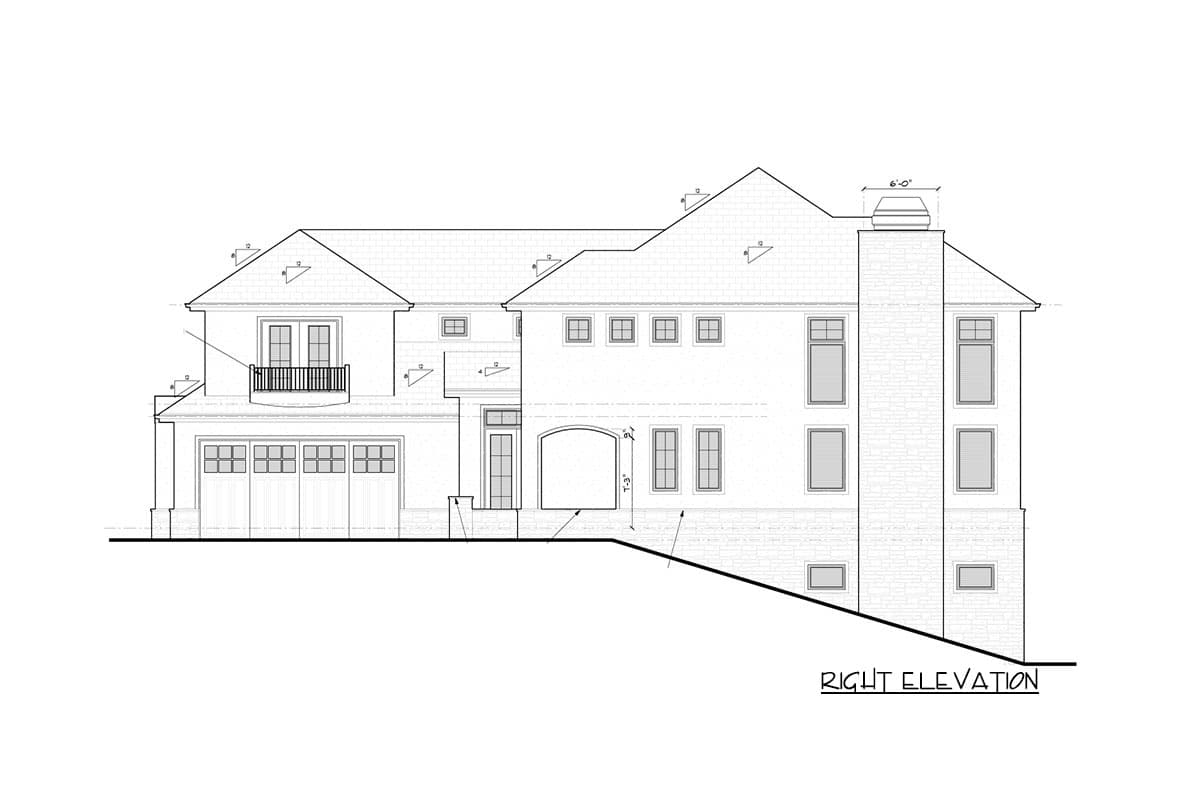 Plan 95112RW: European Transitional Home Plan with Juliet Balcony over Garage - Image #6 - European, Rustic, Transitional