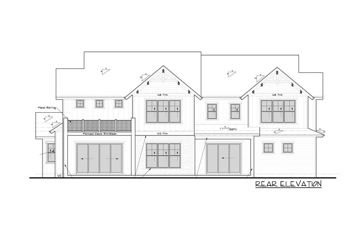 Plan 95114RW: Mountain Craftsman Home Plan with Two Master Suites and an Upstairs Deck - Image #22 - Craftsman, Mountain, New American, Rustic