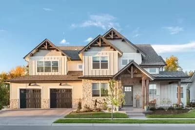 Mountain Craftsman Home Plan with Two Master Suites and an Upstairs Deck
