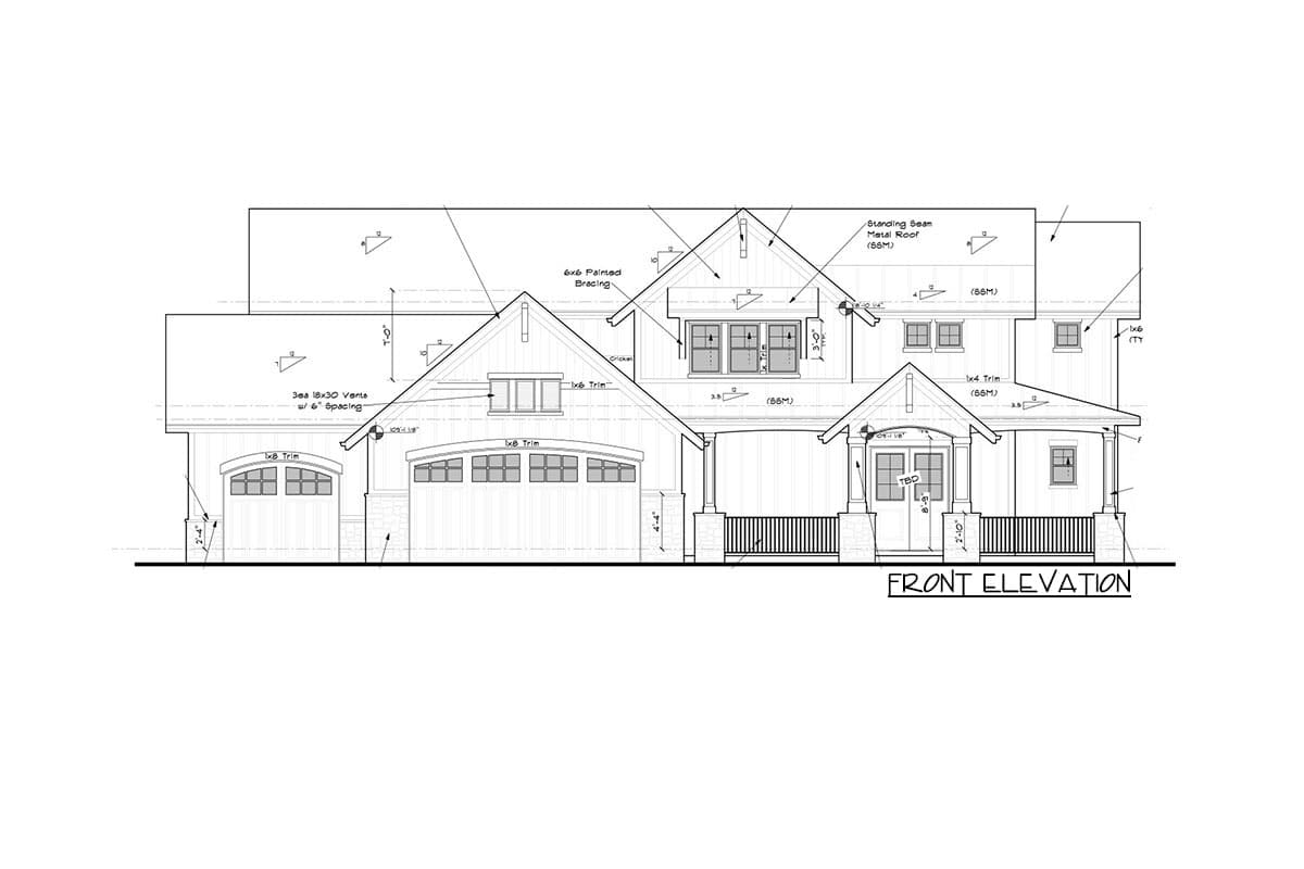 Plan 95115RW: New American Mountain House Plan with Vaulted Ceiling and Walk-out Basement - Image #35 - Country, Craftsman, Mountain, New American