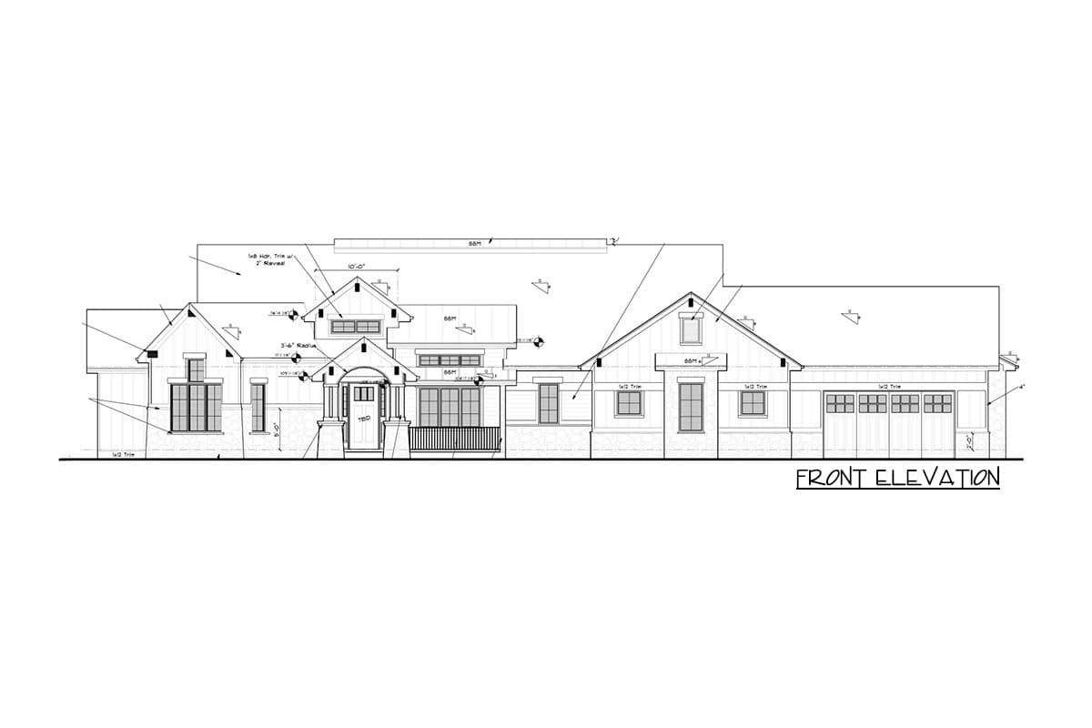 Plan 95116RW: New American Mountain Ranch with Angled Den and a 4-Car Garage - Image #22 - Craftsman, Mountain, New American, Ranch, Rustic