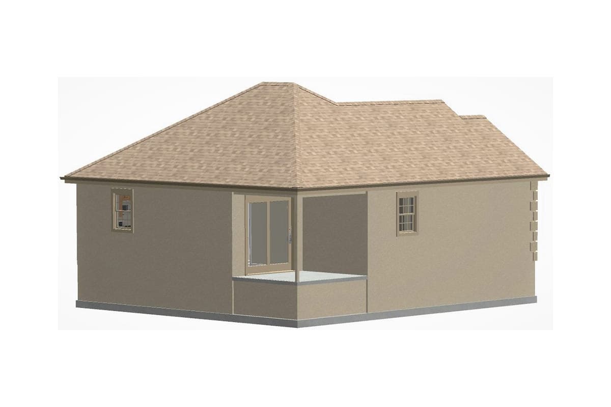 Plan 560016TCD: Tiny One Bedroom European Cottage - Image #4 - Cottage, European