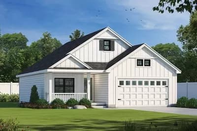 New American House Plan with 2 Master Suites