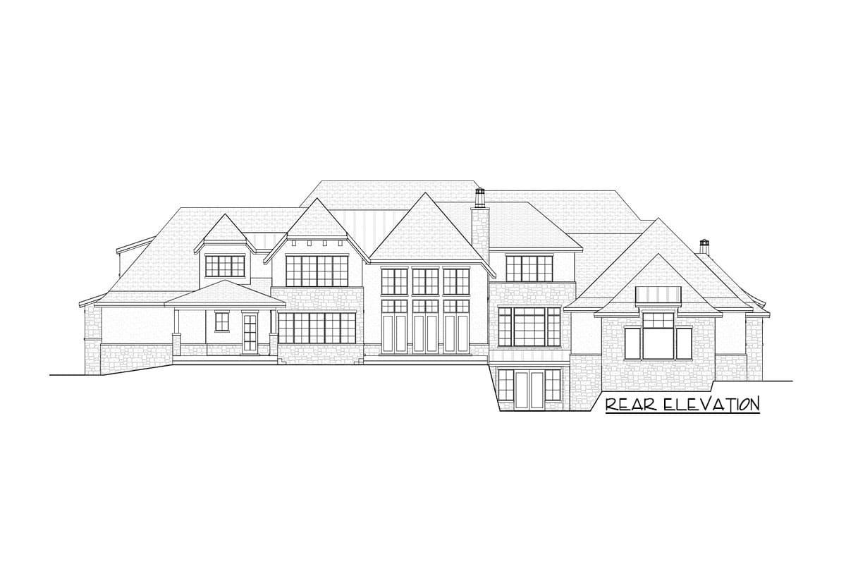 Plan 290143IY: Spacious European Mountain Home Plan with Sports Court - Image #4 - European, Mountain, Transitional