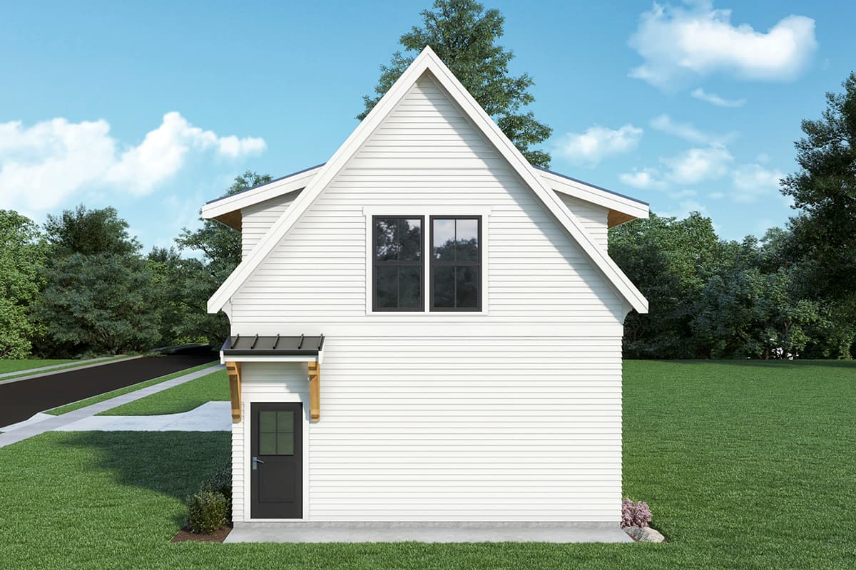 Plan 280135JWD: New American Detached Garage with Shop Above - Image #4 - Barndominium, Carriage, Country, Craftsman, New American