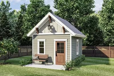 Craftsman-style Backyard Office Studio