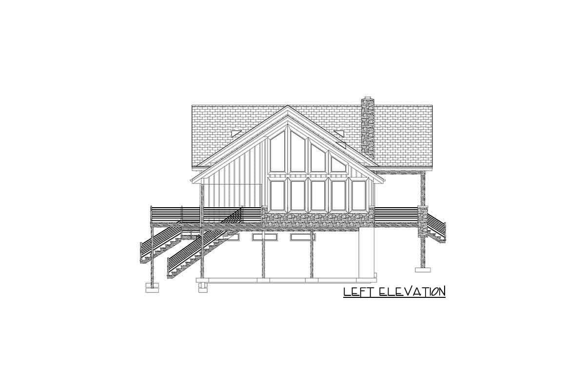 Plan 61377UT: Mountain Ranch Home Plan with Sunroom and Lower Level Garage - Image #28 - Craftsman, Mountain, Ranch, Vacation