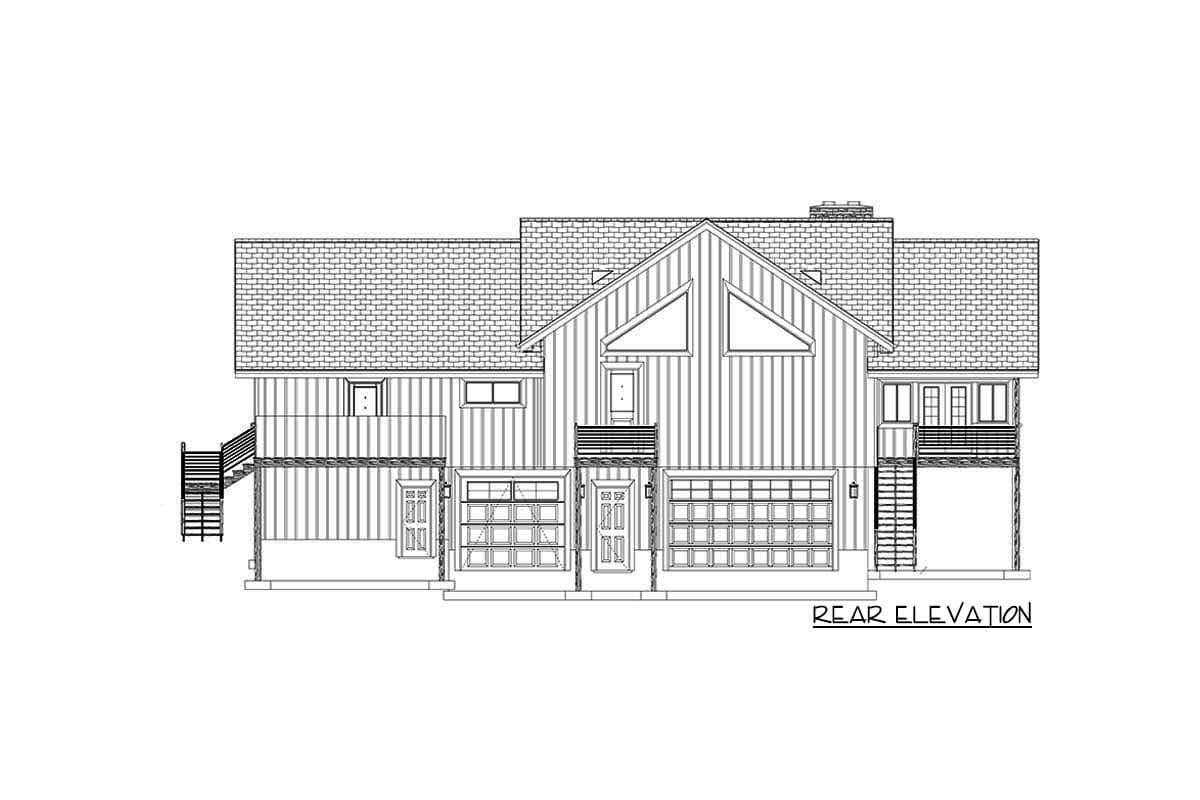 Plan 61377UT: Mountain Ranch Home Plan with Sunroom and Lower Level Garage - Image #29 - Craftsman, Mountain, Ranch, Vacation