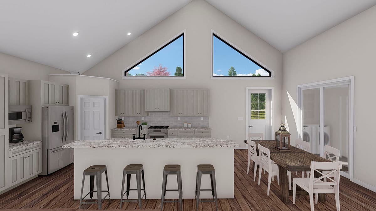 Plan 61377UT: Mountain Ranch Home Plan with Sunroom and Lower Level Garage - Image #15 - Craftsman, Mountain, Ranch, Vacation