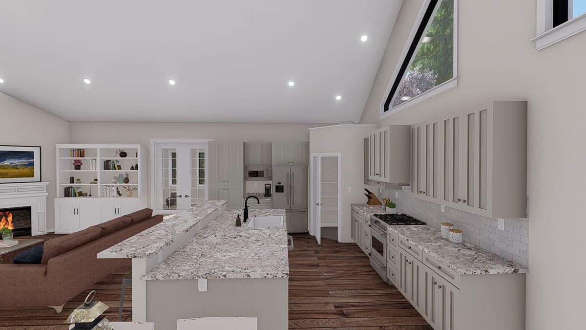 Plan 61377UT: Mountain Ranch Home Plan with Sunroom and Lower Level Garage - Image #16 - Craftsman, Mountain, Ranch, Vacation