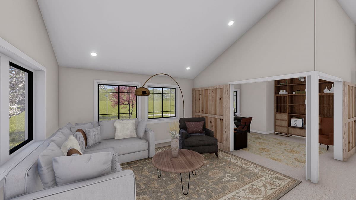 Plan 61377UT: Mountain Ranch Home Plan with Sunroom and Lower Level Garage - Image #21 - Craftsman, Mountain, Ranch, Vacation