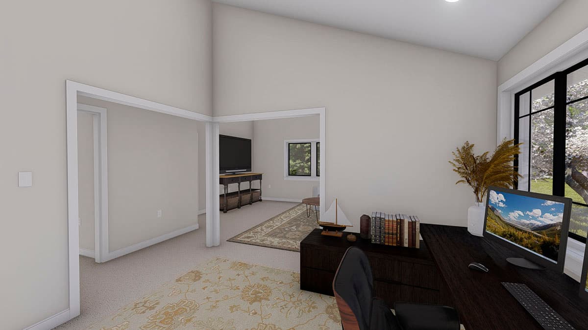 Plan 61377UT: Mountain Ranch Home Plan with Sunroom and Lower Level Garage - Image #23 - Craftsman, Mountain, Ranch, Vacation