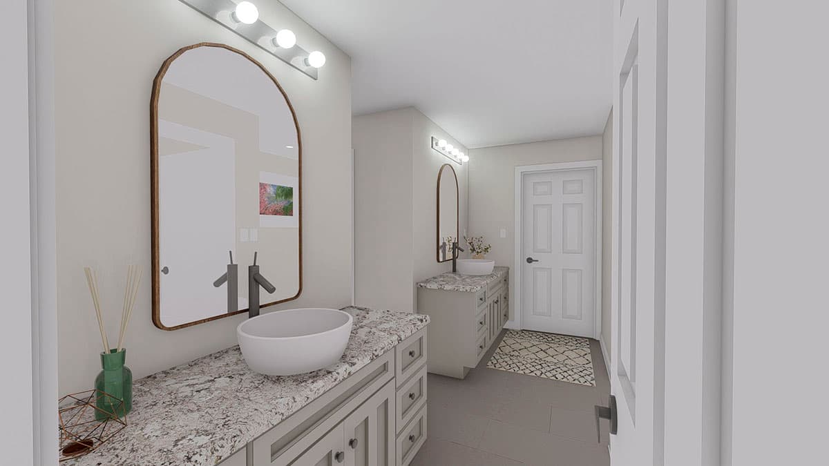 Plan 61377UT: Mountain Ranch Home Plan with Sunroom and Lower Level Garage - Image #25 - Craftsman, Mountain, Ranch, Vacation