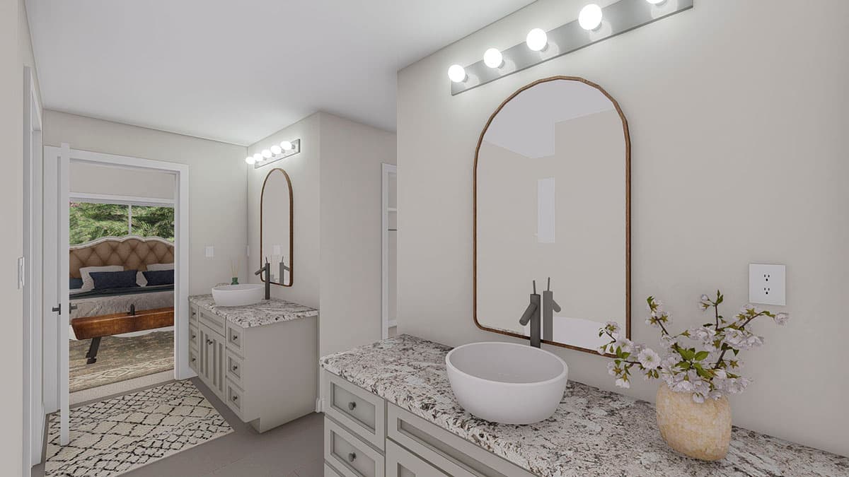 Plan 61377UT: Mountain Ranch Home Plan with Sunroom and Lower Level Garage - Image #26 - Craftsman, Mountain, Ranch, Vacation