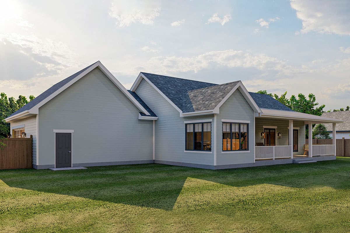 Plan 62348DJ: One-Story New American House Plan with Office and Garden Room - 1542 Sq Ft - Image #8 - Craftsman, New American, Ranch