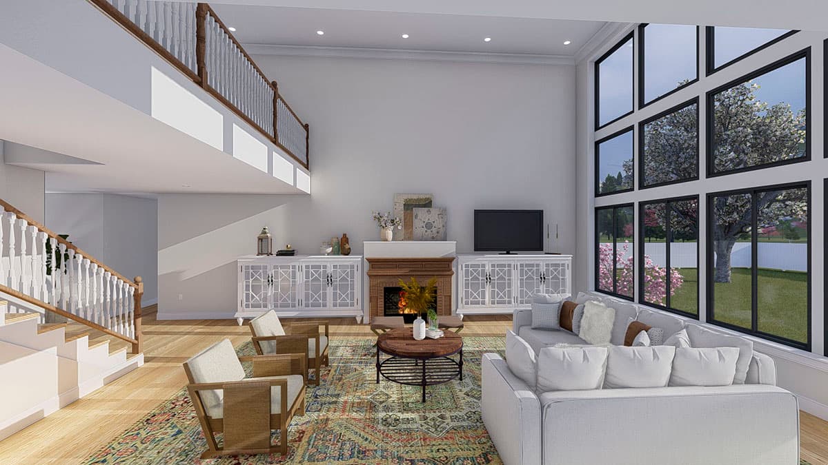 Plan 61379UT: Exclusive Modern Farmhouse Plan with 4-Car Garage and Home Office - Image #16 - Country, Farmhouse, Modern Farmhouse, New American