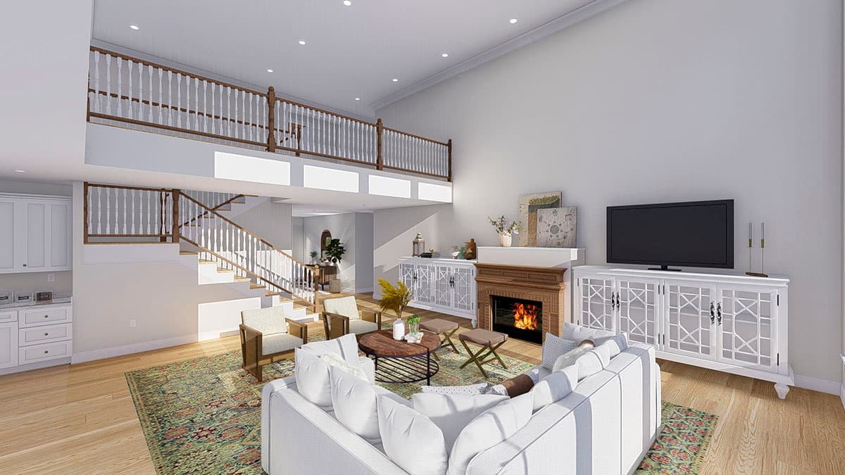 Plan 61379UT: Exclusive Modern Farmhouse Plan with 4-Car Garage and Home Office - Image #17 - Country, Farmhouse, Modern Farmhouse, New American